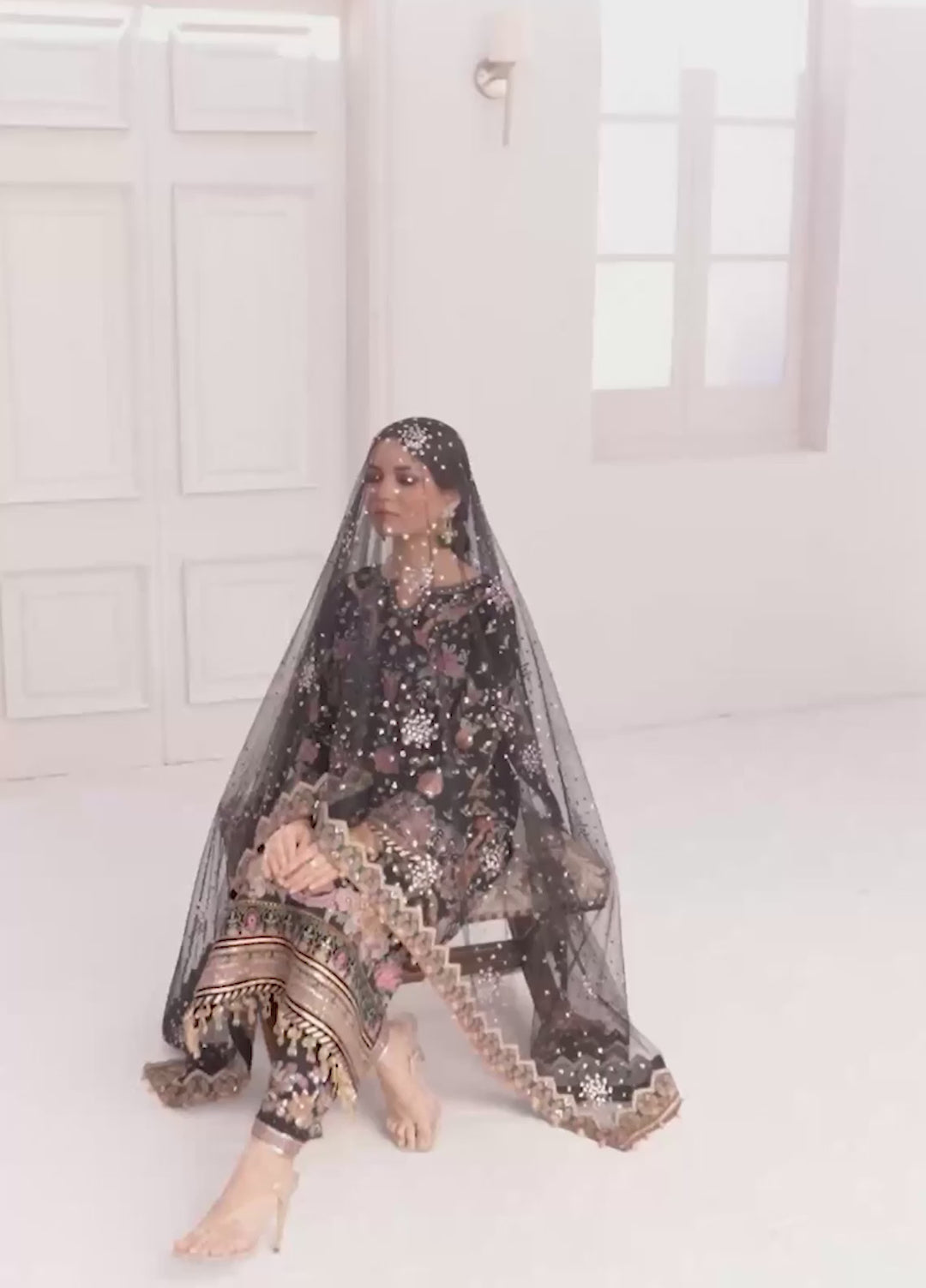 Chantelle by Baroque Unstitched Embroidered Raw Silk 3 Piece Suit BQ26UFC BQU-CH11-D04 - Festive Collection