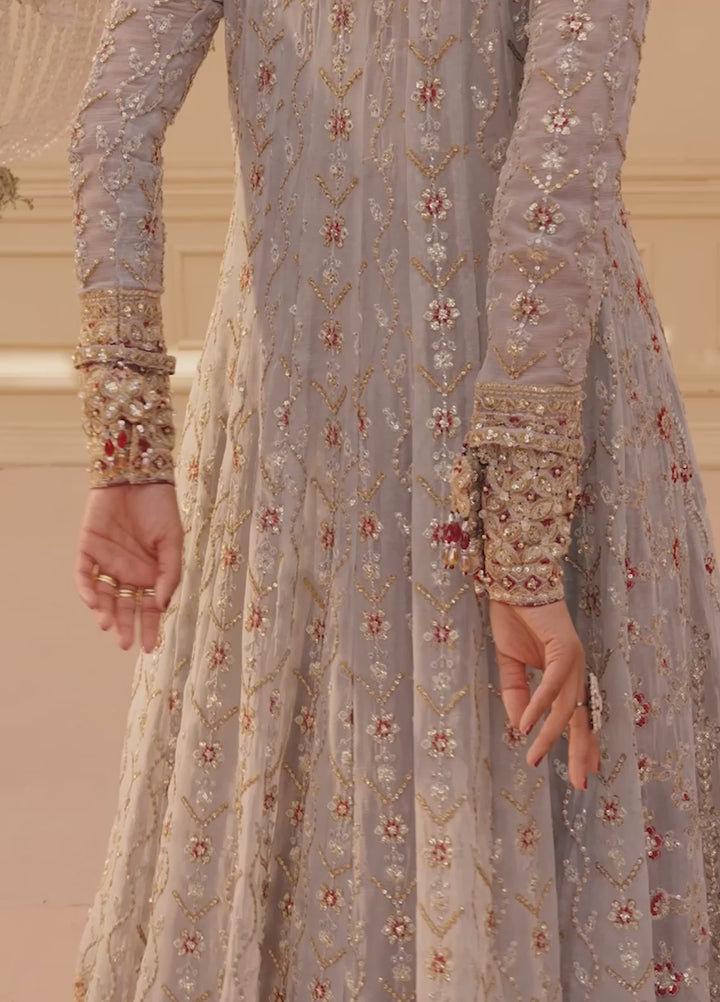 Aik Unstitched Wedding Unstitched Chiffon Embroidered 3 Piece AIK25WF LOOK 02 - Festive Collection