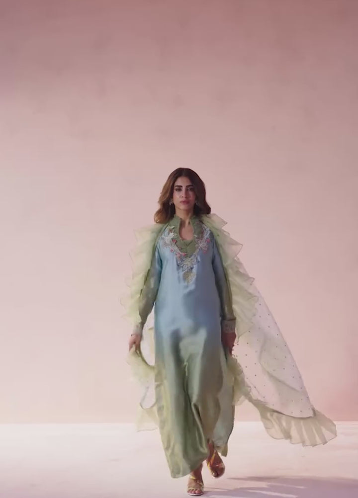 Eterna by Musferah Saad Pret Embroidered Tissue Silk 2 Piece Pastel Mirage - Festive Collection