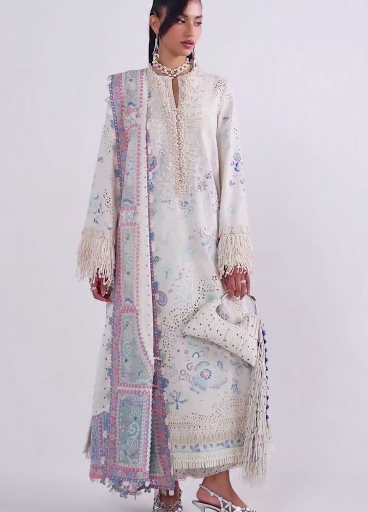 Suffuse Unstitched Embroidered Lawn 3 Piece Suit SSY26ULE Veluna - Eid Collection