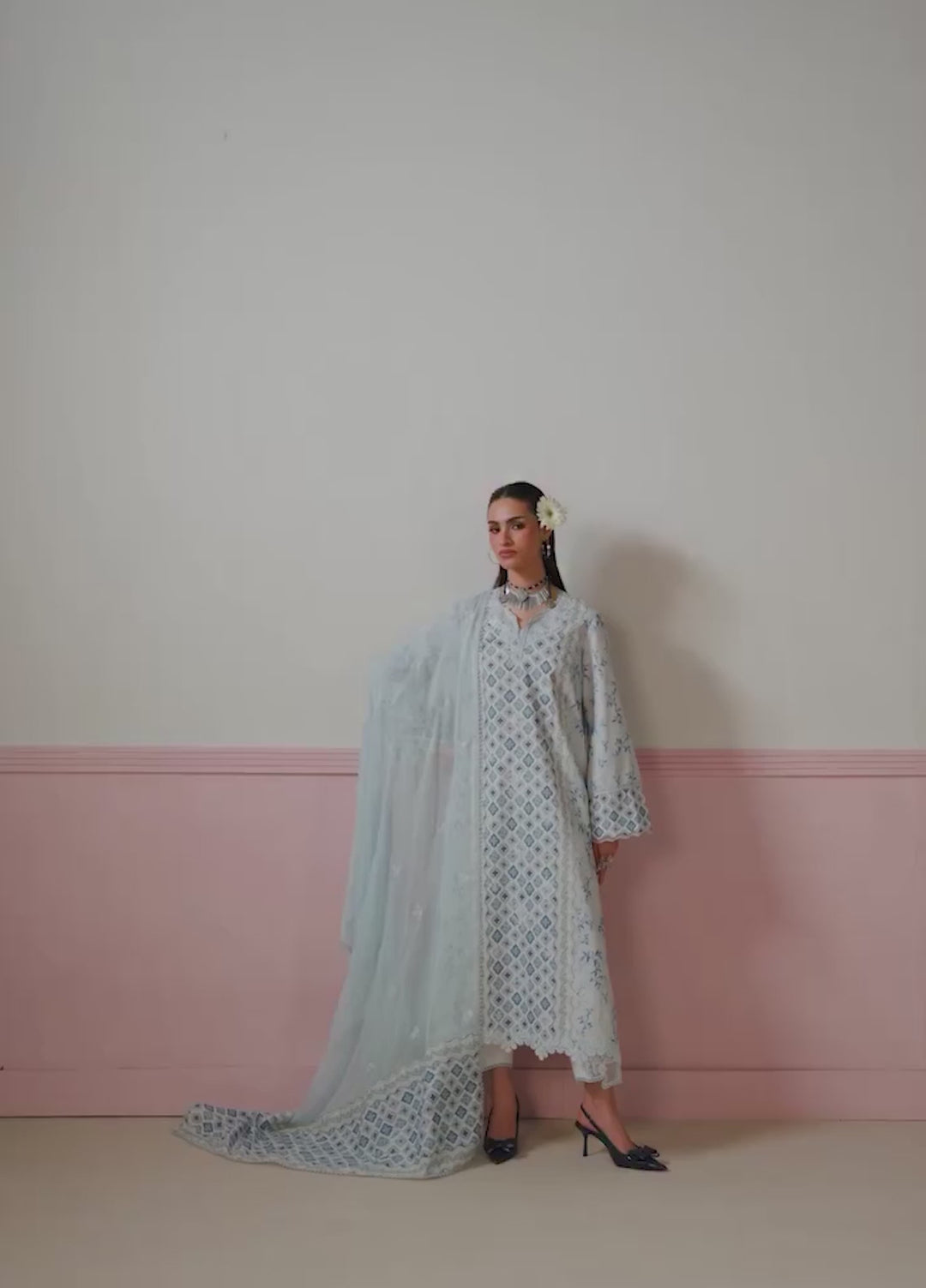 Q Prints by Qalamkar Unstitched Printed Lawn 3 Piece Suit QLK26UQL ALINE QQP-10 (B) - Summer Collection
