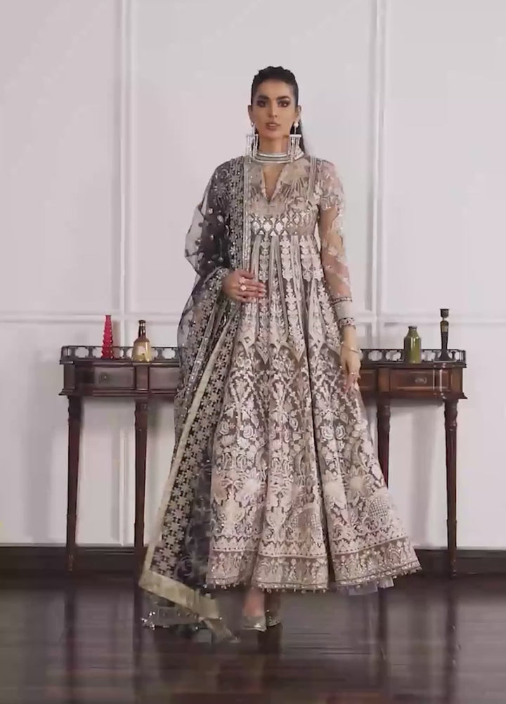 Chantelle by Baroque Unstitched Embroidered Net 3 Piece Suit BQ26UFC EC-07 - Festive Collection