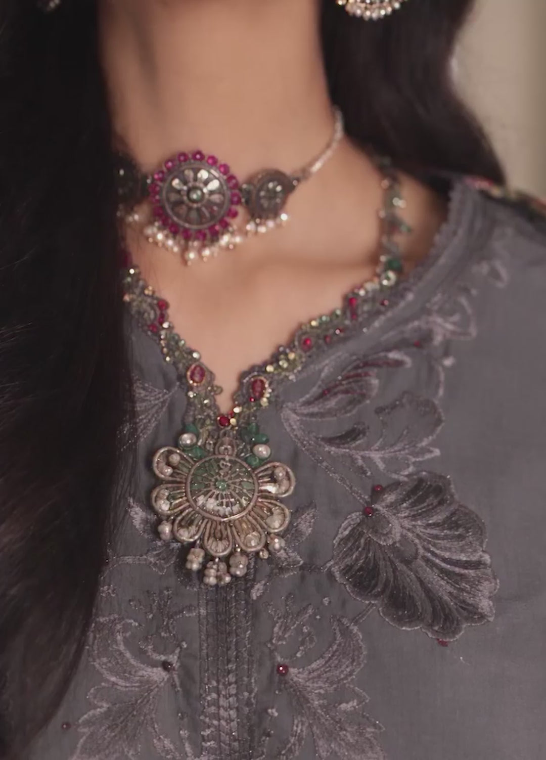 Noor by Saadia Asad Unstitched Embroidered Linen 3 Piece Suit SA26UNL D4 A - Winter Collection