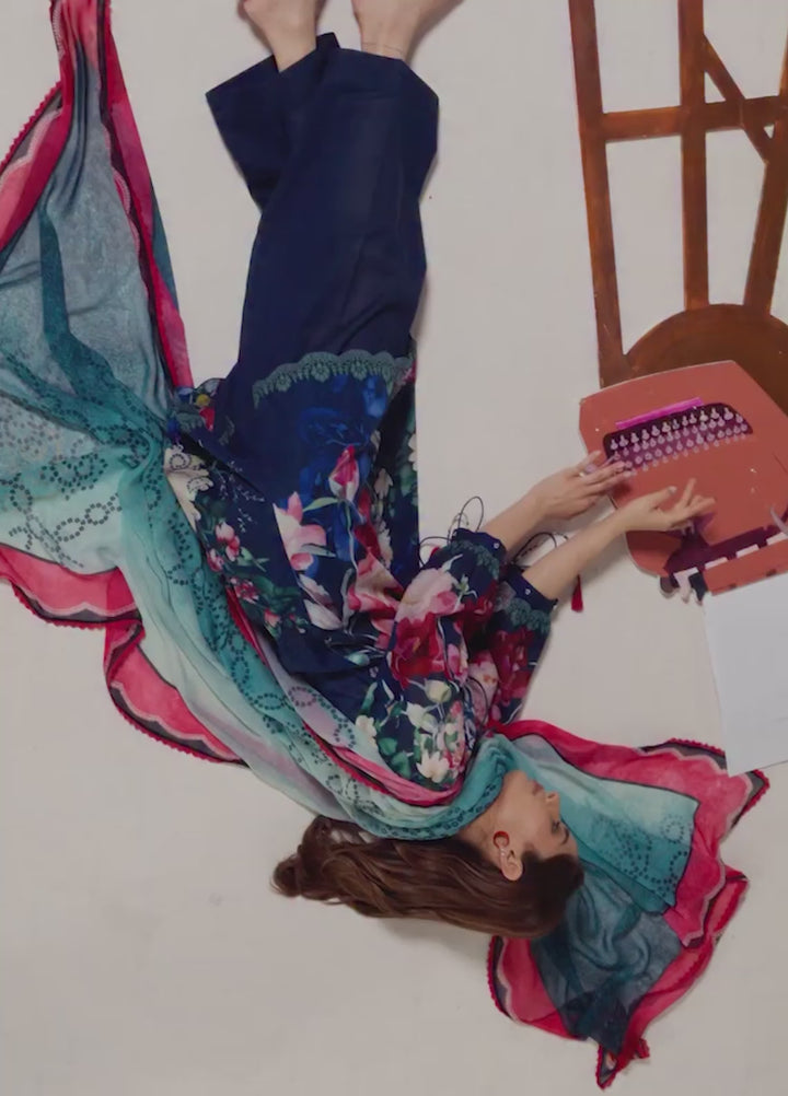 Coco by Zara Shahjahan Unstitched Printed Lawn 3 Piece Suit CZS26UPL AVENA-3A - Summer Collection