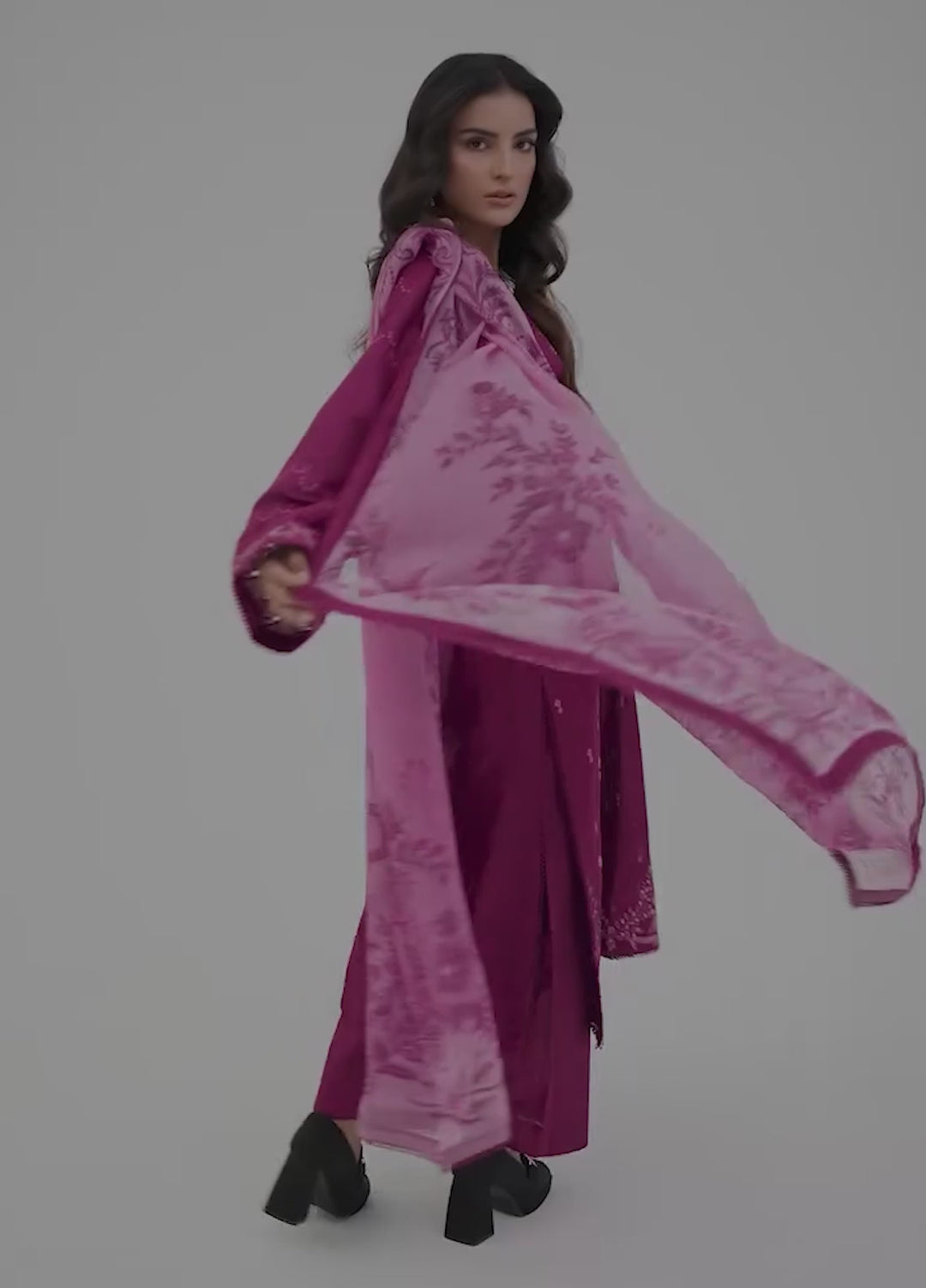 Ileen by naba bilal Unstitched Embroidered Lawn 3 Piece Suit IN26UEL Aira - Casual Collection