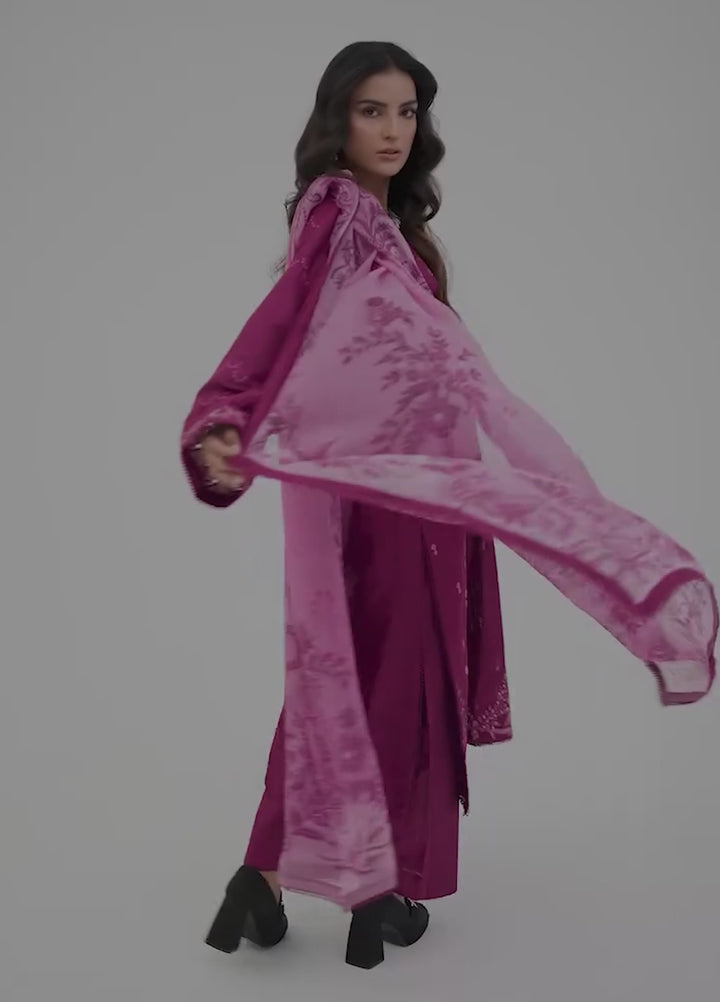 Ileen by naba bilal Unstitched Embroidered Lawn 3 Piece Suit IN26UEL Aira - Casual Collection