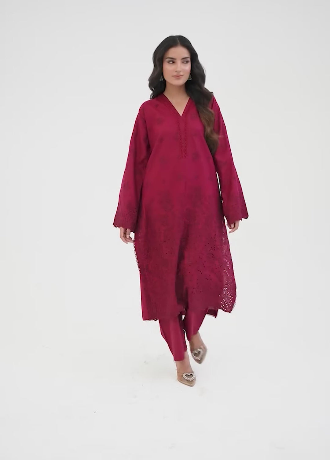 Ileen by naba bilal Unstitched Embroidered Lawn 3 Piece Suit IN26UEL SIYA - Casual Collection