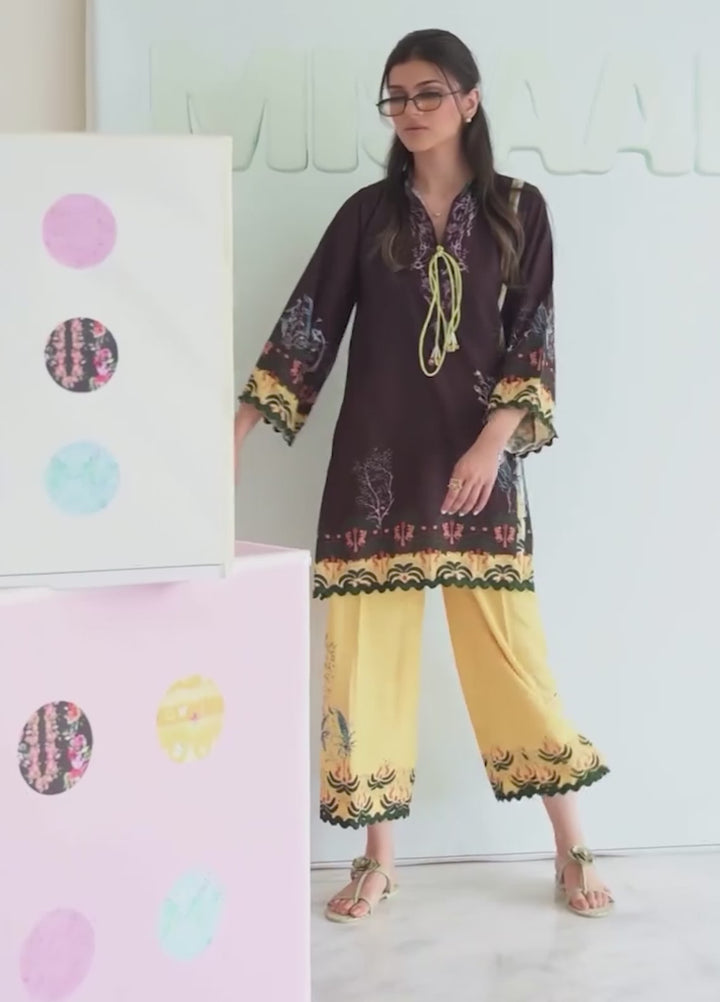 Misaal by Ayesha Somaya Charmed RTW Printed Cotton Silk 2 Piece Suit Coco Girl - Casual Collection