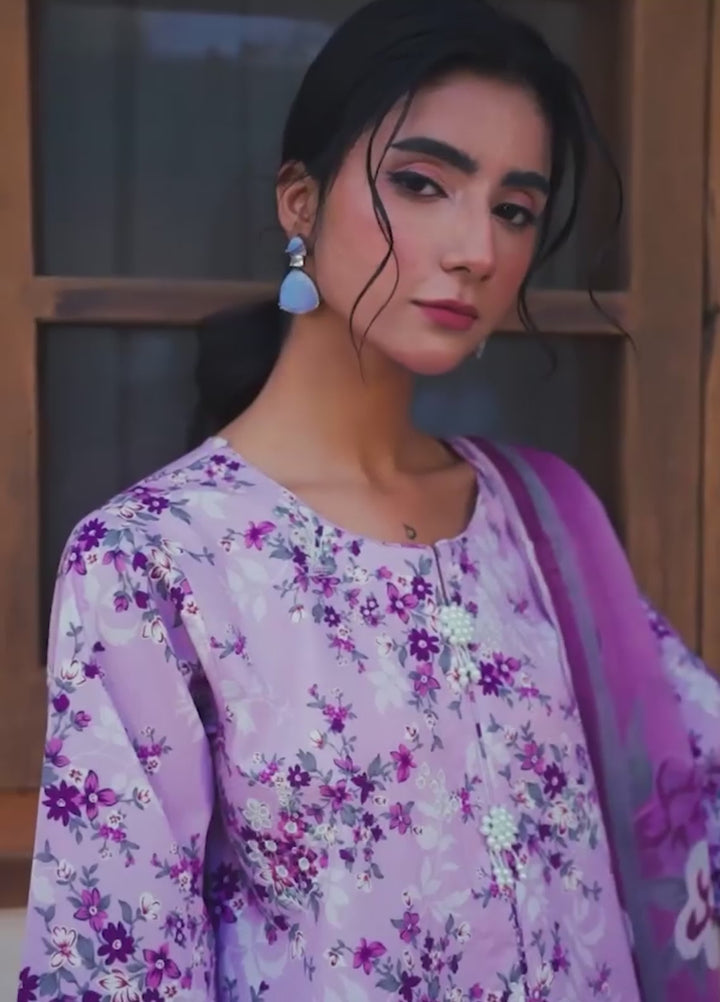 Bagh by Rashid Textiles Unstitched Embroidered Lawn 3 Piece Suit RT26UBL 3725 - Casual Collection