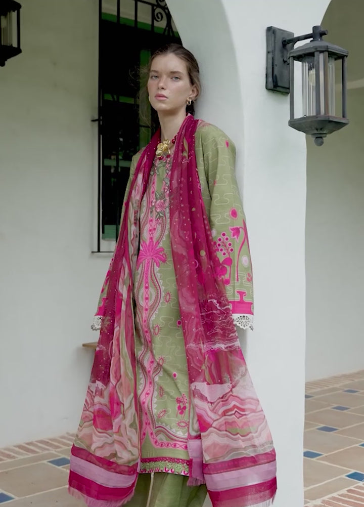 Mirasol by Mushq Embroidered Cambric Suits Unstitched 3 Piece MQ25MH D-08 A Cielo Sol - Summer Collection