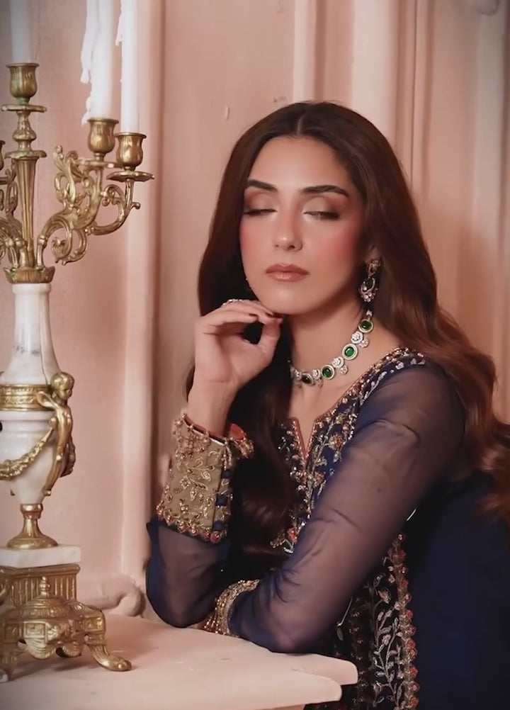 Dastan E Jashan by Charizma Unstitched Embroidered Chiffon 3 Piece Suit CHR26UDJ DJW6-02 - Wedding Collection