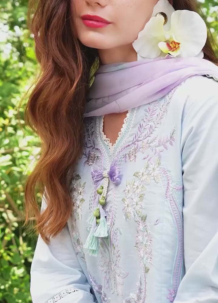 The Secret Garden by Mushq Unstitched Embroidered Lawn 3 Piece Suit MU26USG Ethereal Eden HUNSS260405 - Festive Collection