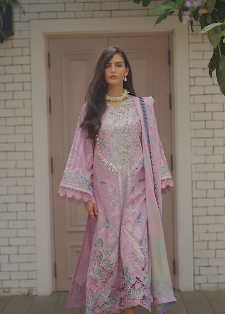 AMoi by Mushq Unstitched Embroidered Luxury Lawn 3 Piece Suit MU26AHL D-8 Endless Love - Summer Collection