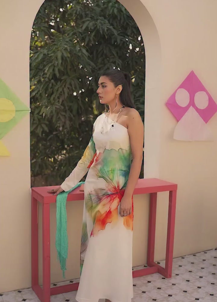 Printnation by Anayra Amal RTW Printed Poly Raw Silk 1 Piece Mono Pop - Casual Collection