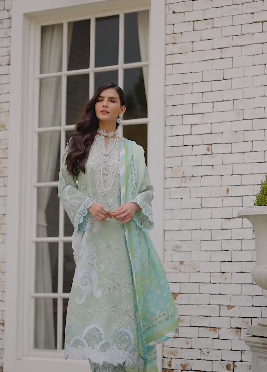 AMoi by Mushq Unstitched Embroidered Luxury Lawn 3 Piece Suit MU26AHL D-14 Love Escape - Summer Collection