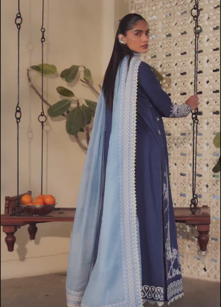 Serein by Ayzel Unstitched Embroidered Lawn 3 Piece Suit AAF26USL Elyra - Eid Collection