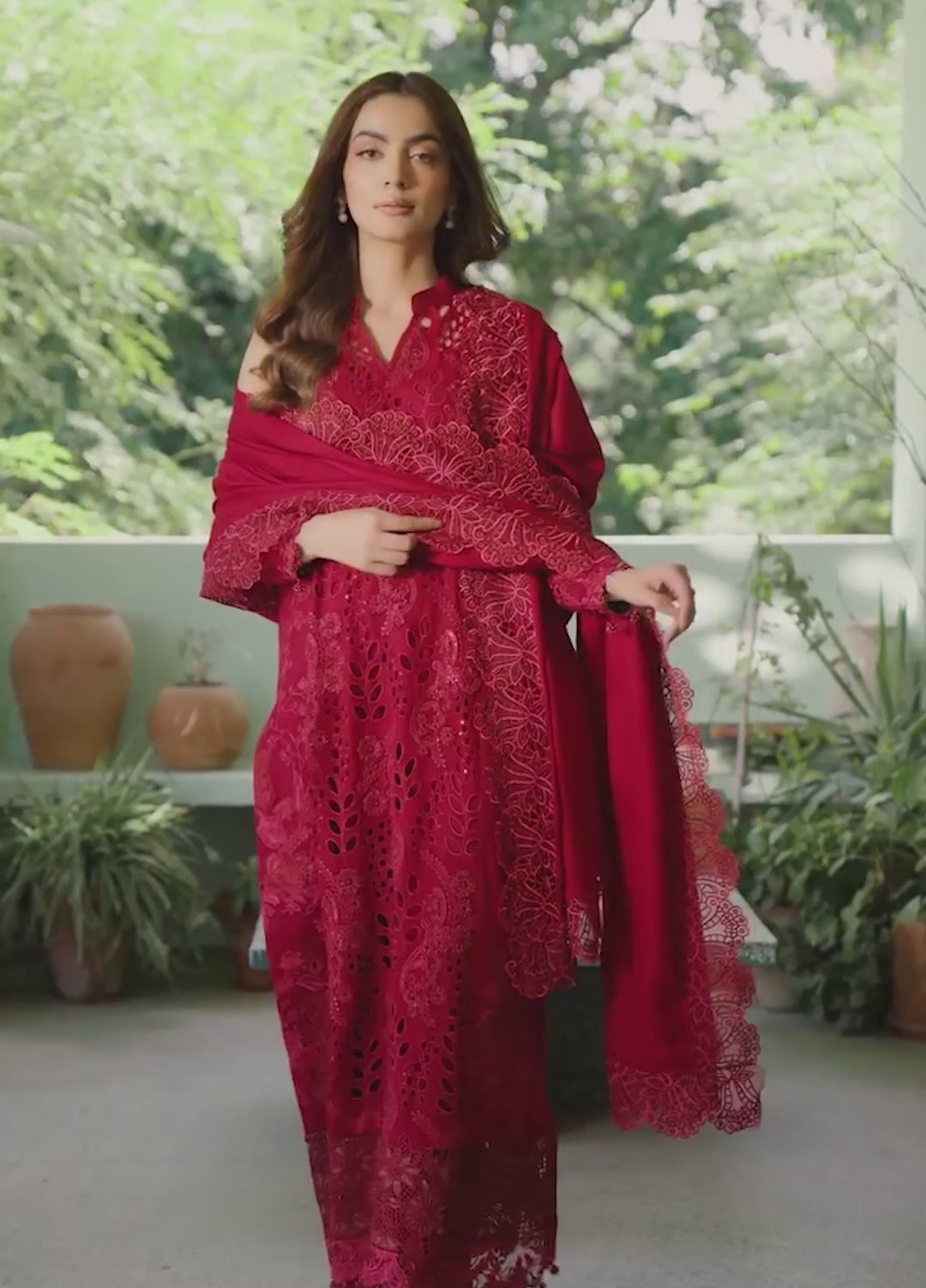 Plush Luxury by Asifa and Nabeel Unstitched Embroidered Pashmina 3 Piece Suit Velvet Aria WLXU-04 - Festive Collection