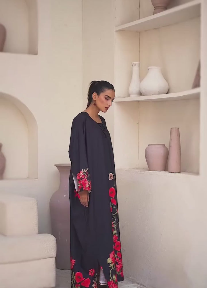 Irtiqa by Anayra Amal Unstitched Printed Raw Silk 1 Piece Suit Crimson Casual Collection