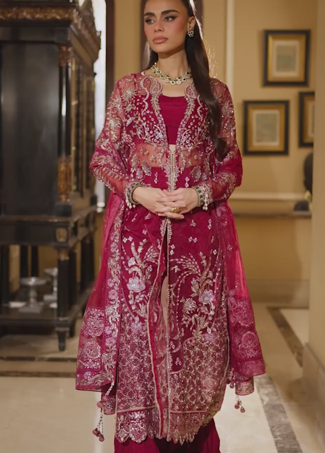 Darling by Mushq Unstitched Embroidered Organza 4 Piece Suits MU25DW Bebo - Wedding Collection