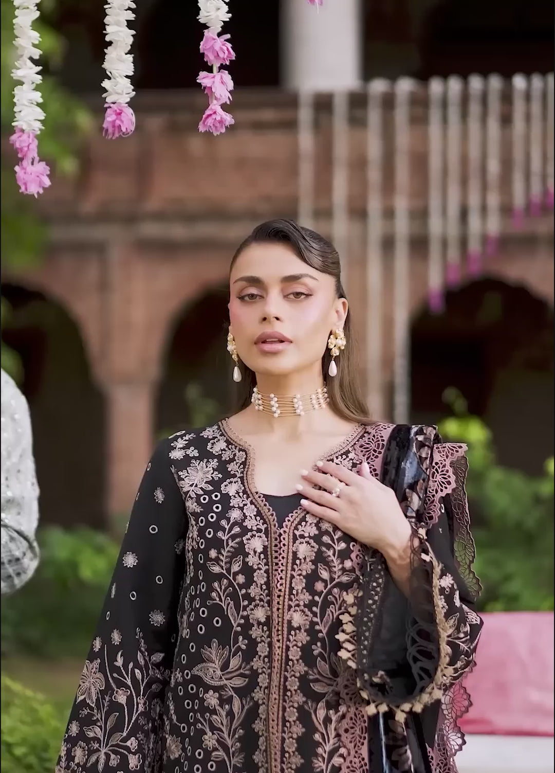 Amelia by Mahnur Unstitched Embroidered Corduroy 3 Piece Suit MN26ULW AM-05 - Winter Collection