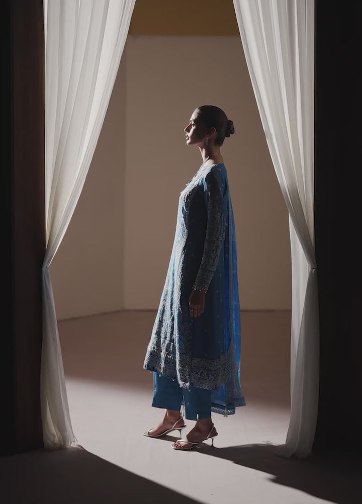Ayla by Gulaal Unstitched Embroidered Luxury Chiffon 3 Piece Suit GL26ACF D-40 SERA - Festive Collection