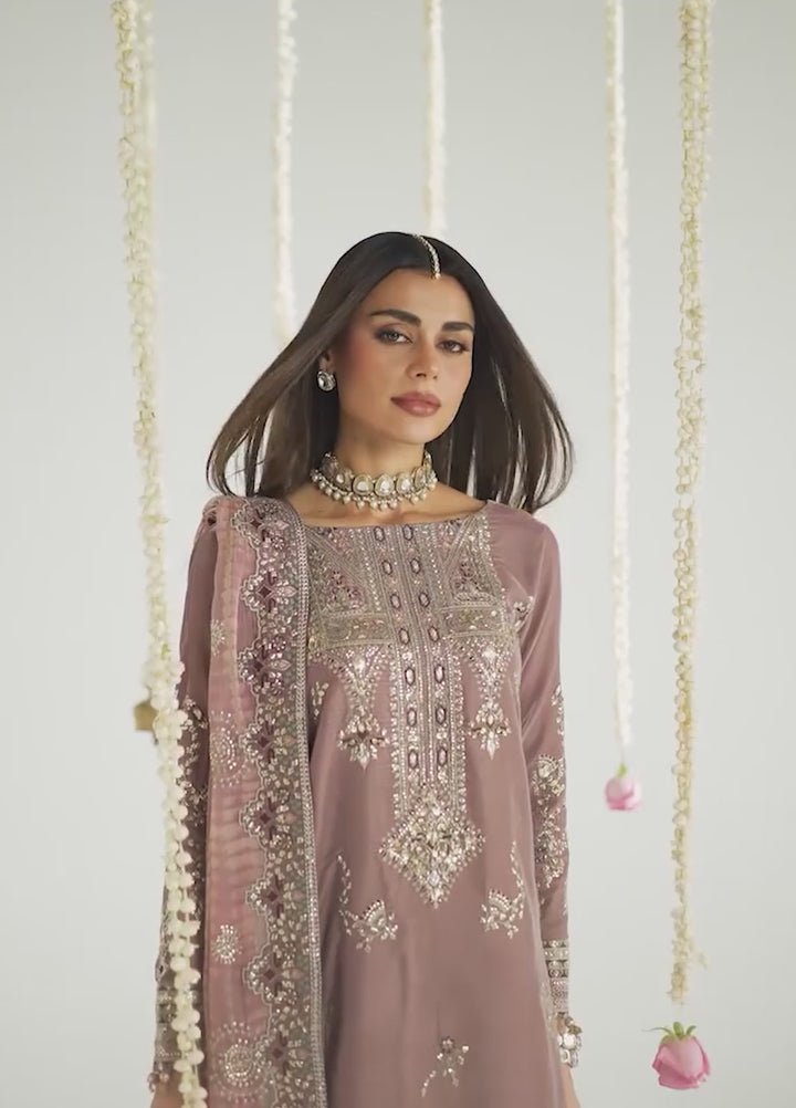Maya by Nureh Unstitched Embroidered Velvet 3 Piece Suit NU26UMV NW-135 - Wedding Collection