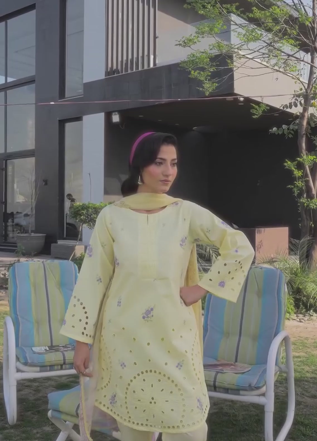Ekiya by Rashid Textiles Unstitched Embroidered Lawn 3 Piece Suit RT26ULE 3761 - Casual Collection