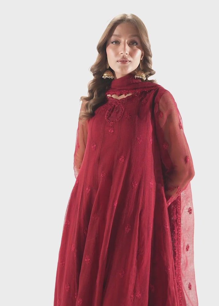 Sahane Pret Embroidered Cotton Net 3 Piece Suit ME 24001 Aurelia