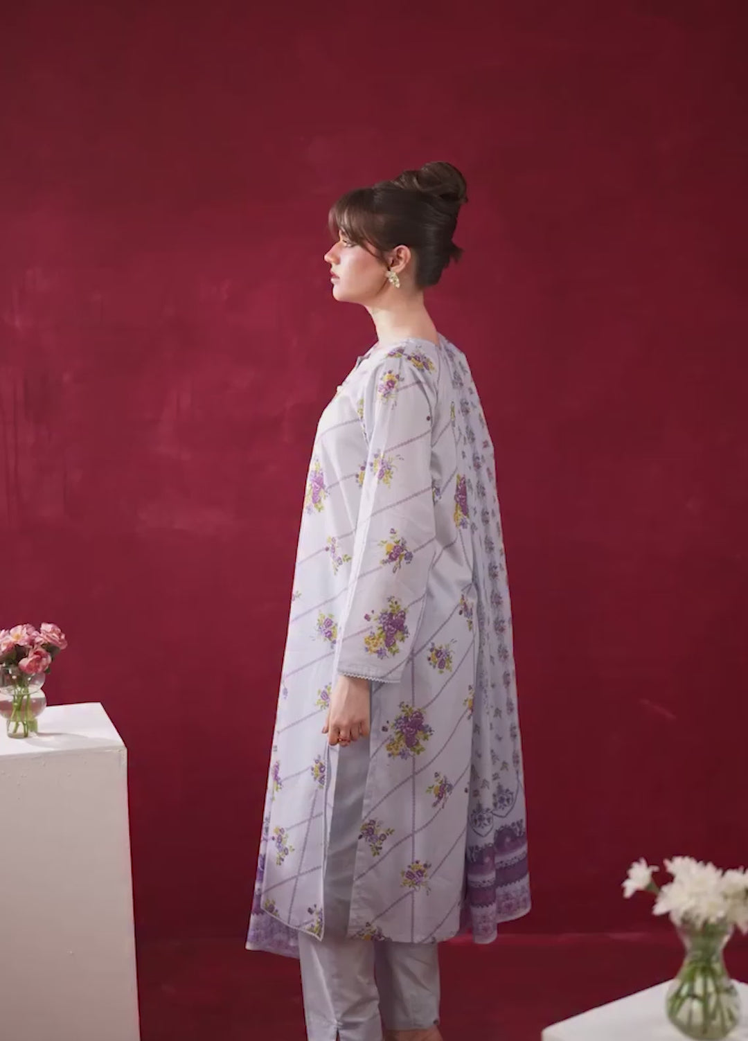 Zoe by Zeen RTW Printed Lawn 3 Piece Suit ZN26UZL WFM36601 - Casual Collection