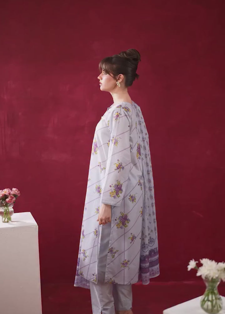 Zoe by Zeen RTW Printed Lawn 3 Piece Suit ZN26UZL WFM36601 - Casual Collection