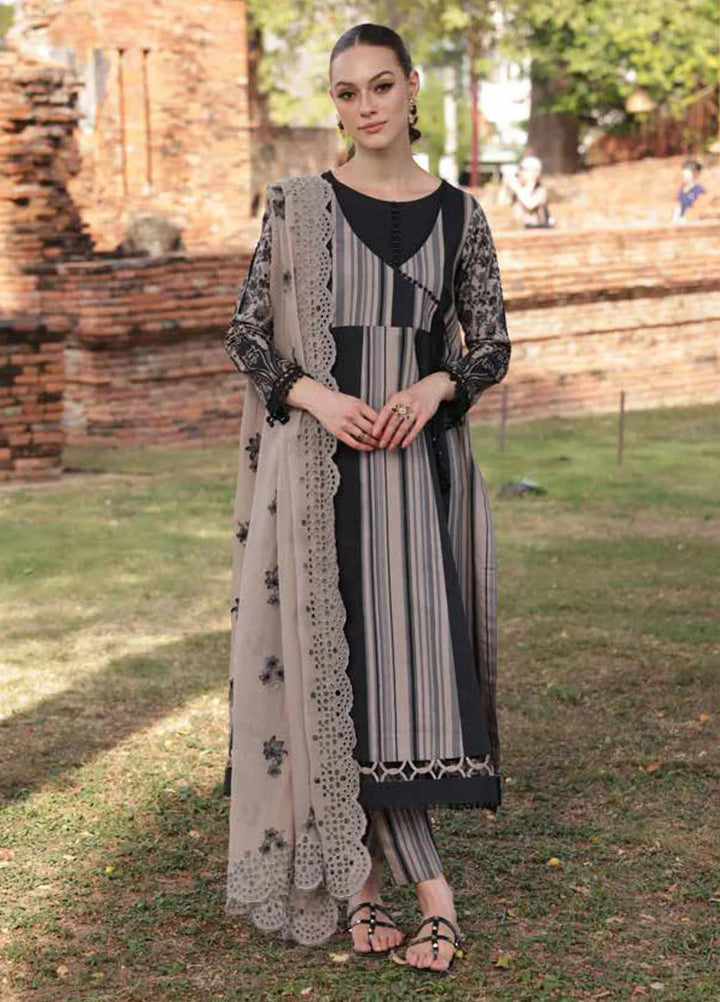 Print Melody by Charizma Embroidered Lawn Suit Unstitched 3 Piece CR25PM PM5- 01 - Summer Collection