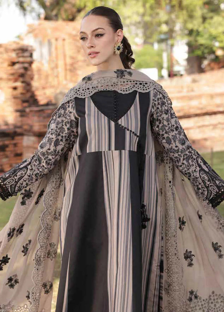 Print Melody by Charizma Embroidered Lawn Suit Unstitched 3 Piece CR25PM PM5- 01 - Summer Collection