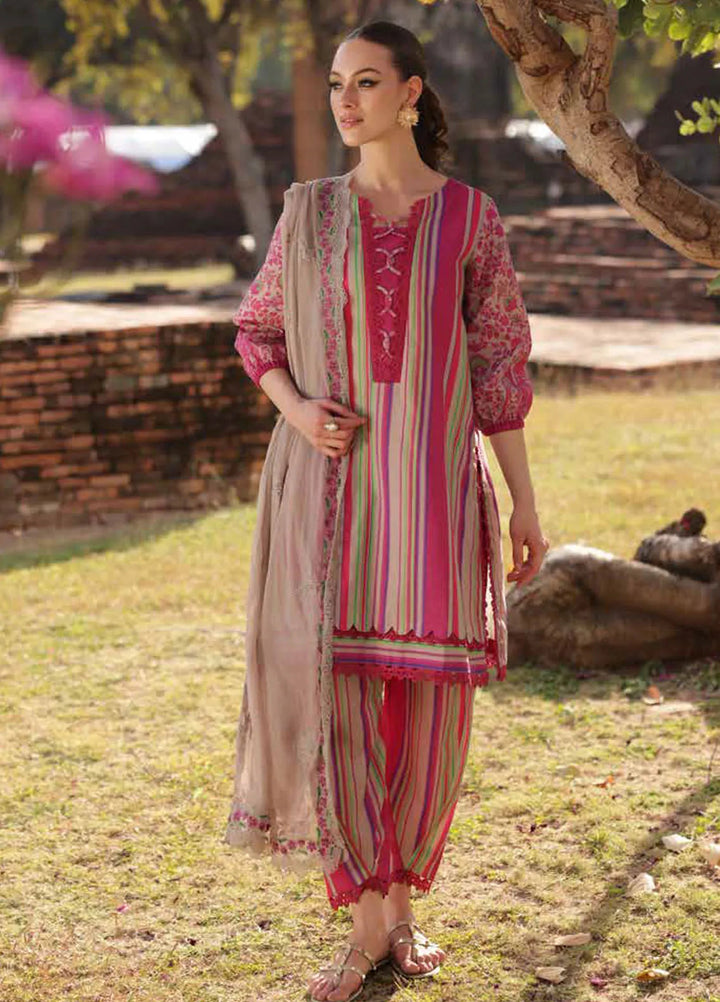 Print Melody by Charizma Embroidered Lawn Suit Unstitched 3 Piece CR25PM PM5- 03 - Summer Collection