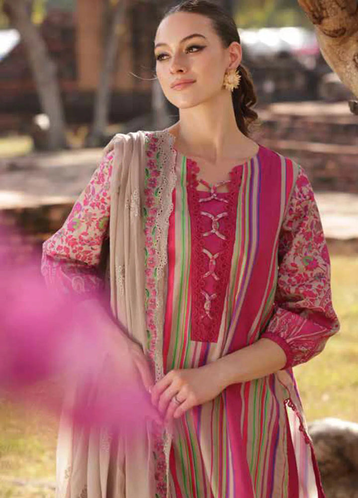 Print Melody by Charizma Embroidered Lawn Suit Unstitched 3 Piece CR25PM PM5- 03 - Summer Collection