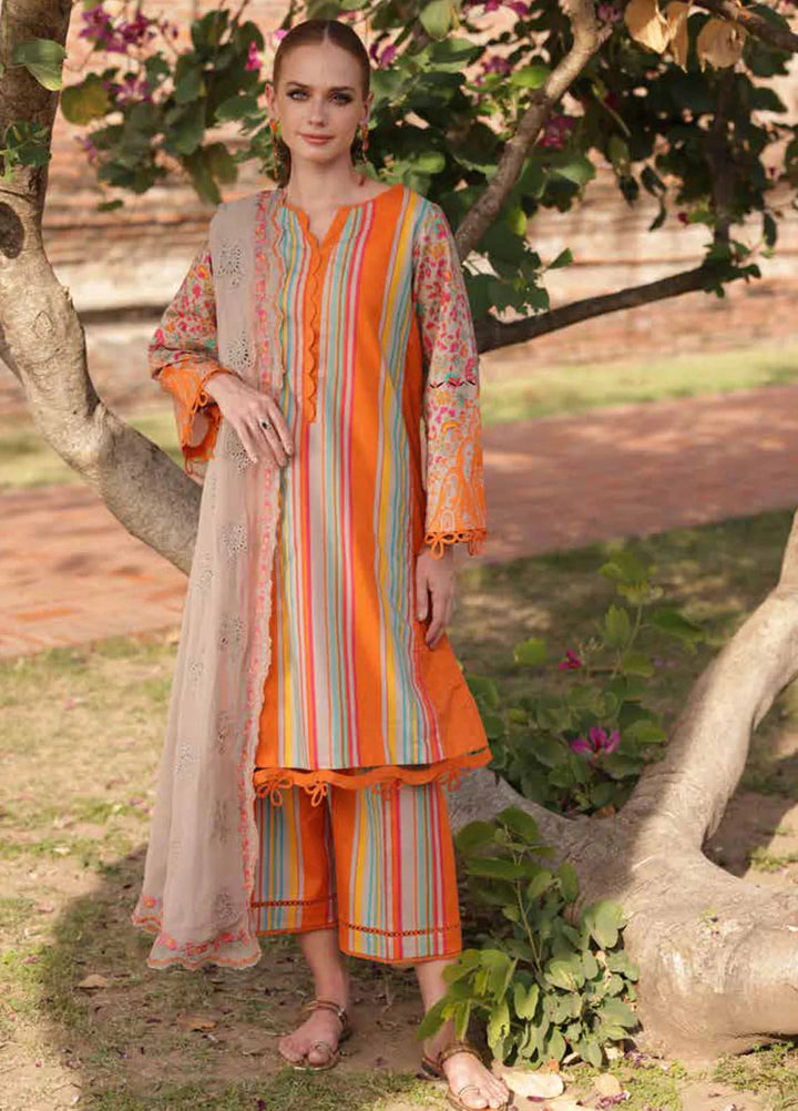 Print Melody by Charizma Embroidered Lawn Suit Unstitched 3 Piece CR25PM PM5- 04 - Summer Collection