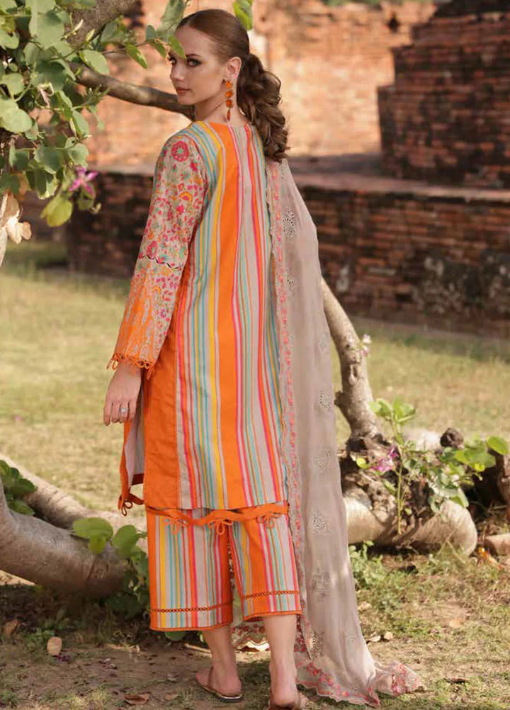 Print Melody by Charizma Embroidered Lawn Suit Unstitched 3 Piece CR25PM PM5- 04 - Summer Collection