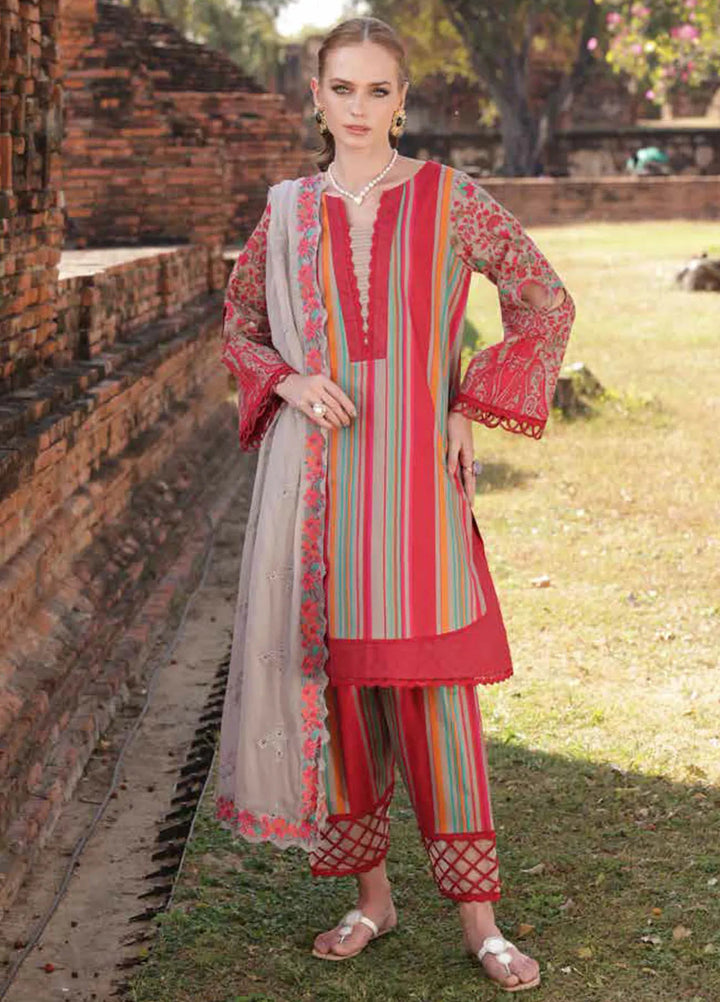 Print Melody by Charizma Embroidered Lawn Suit Unstitched 3 Piece CR25PM PM5- 05 - Summer Collection