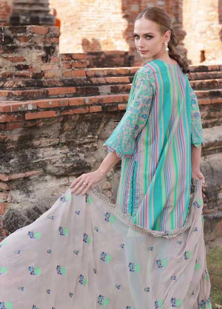 Print Melody by Charizma Embroidered Lawn Suit Unstitched 3 Piece CR25PM PM5- 06 - Summer Collection