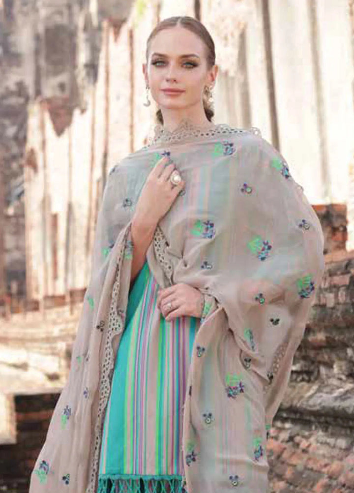 Print Melody by Charizma Embroidered Lawn Suit Unstitched 3 Piece CR25PM PM5- 06 - Summer Collection
