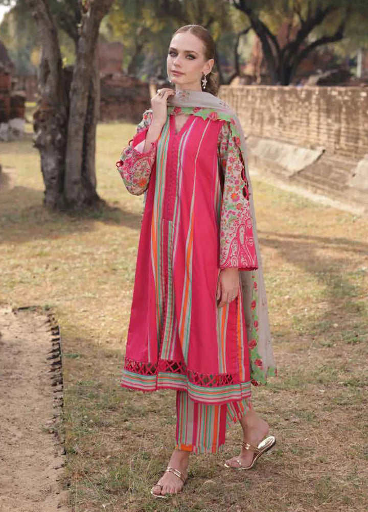 Print Melody by Charizma Embroidered Lawn Suit Unstitched 3 Piece CR25PM PM5- 07 - Summer Collection