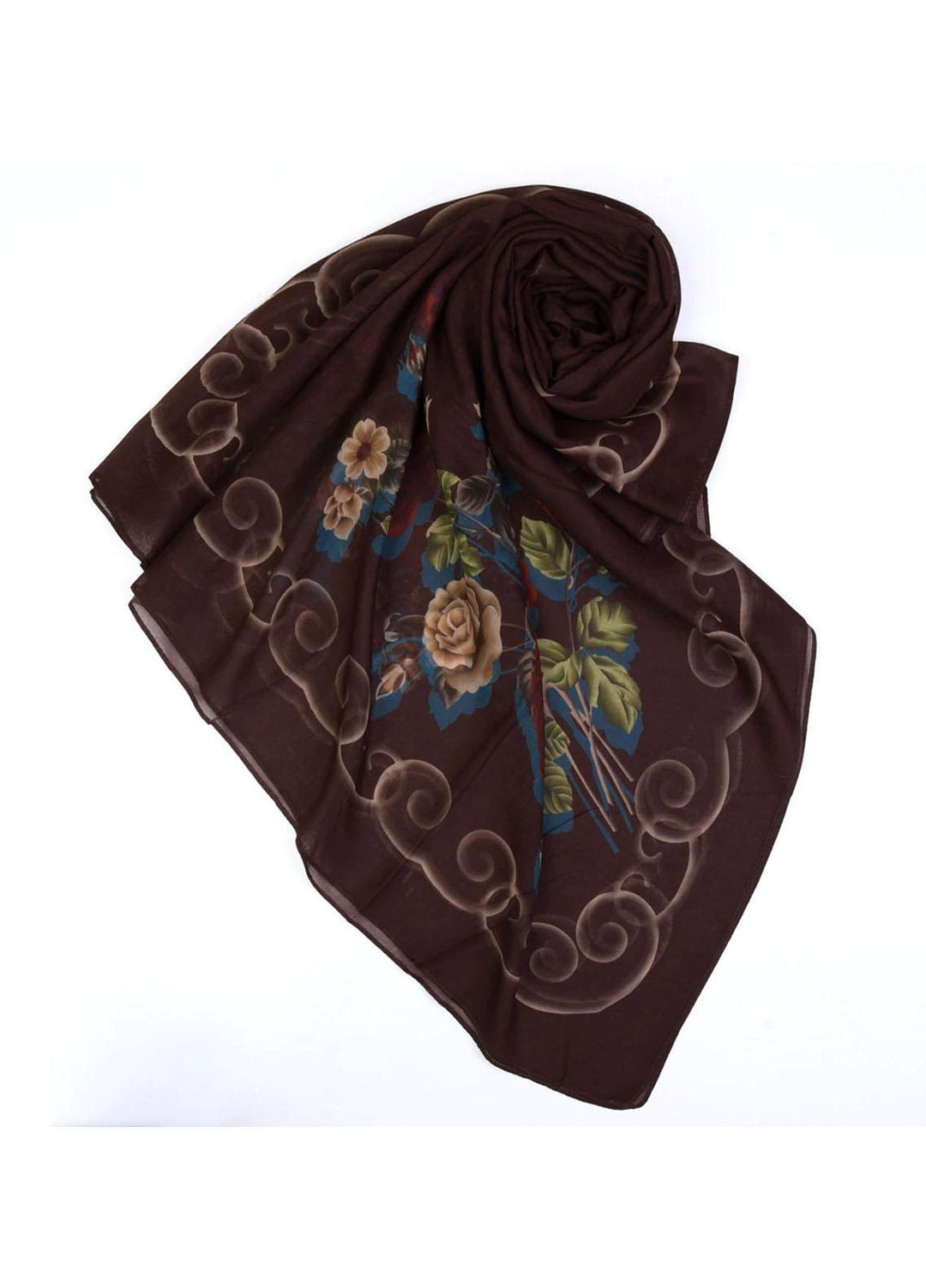 Abaya pk Printed Lawn  Hijab ABA22PH BROWN LUMINOUS - Printed Hijabs