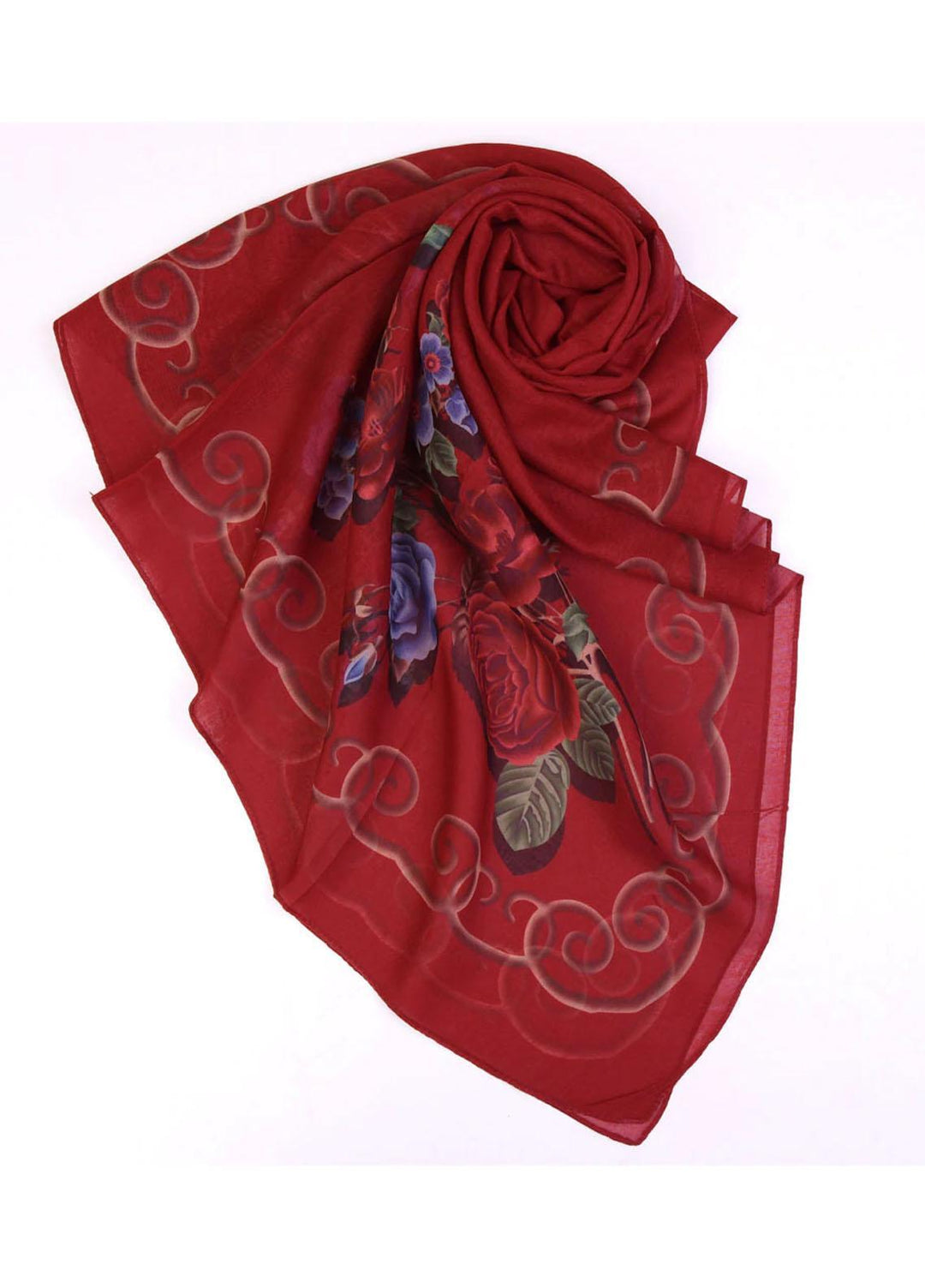 Abaya pk Printed Lawn  Hijab ABA22PH RED LUMINOUS - Printed Hijabs