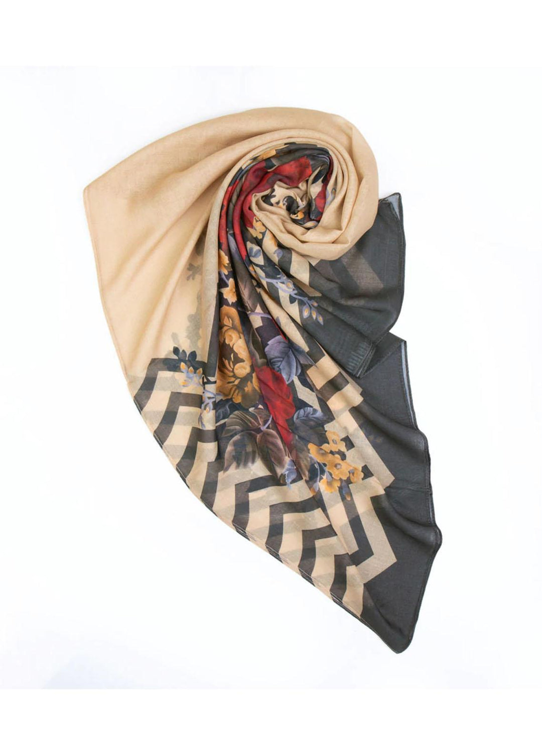 Abaya pk Printed Lawn  Hijab ABA22PH BEIGE RELISH - Printed Hijabs