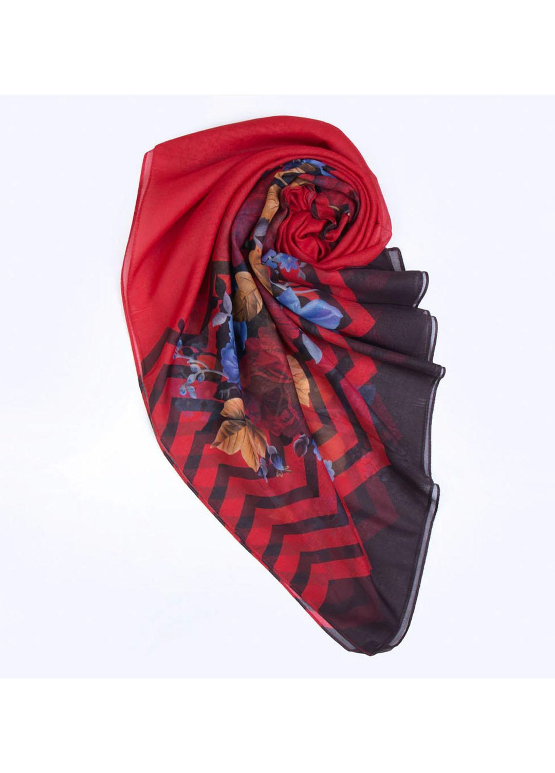 Abaya pk Printed Lawn  Hijab ABA22PH RED RELISH - Printed Hijabs