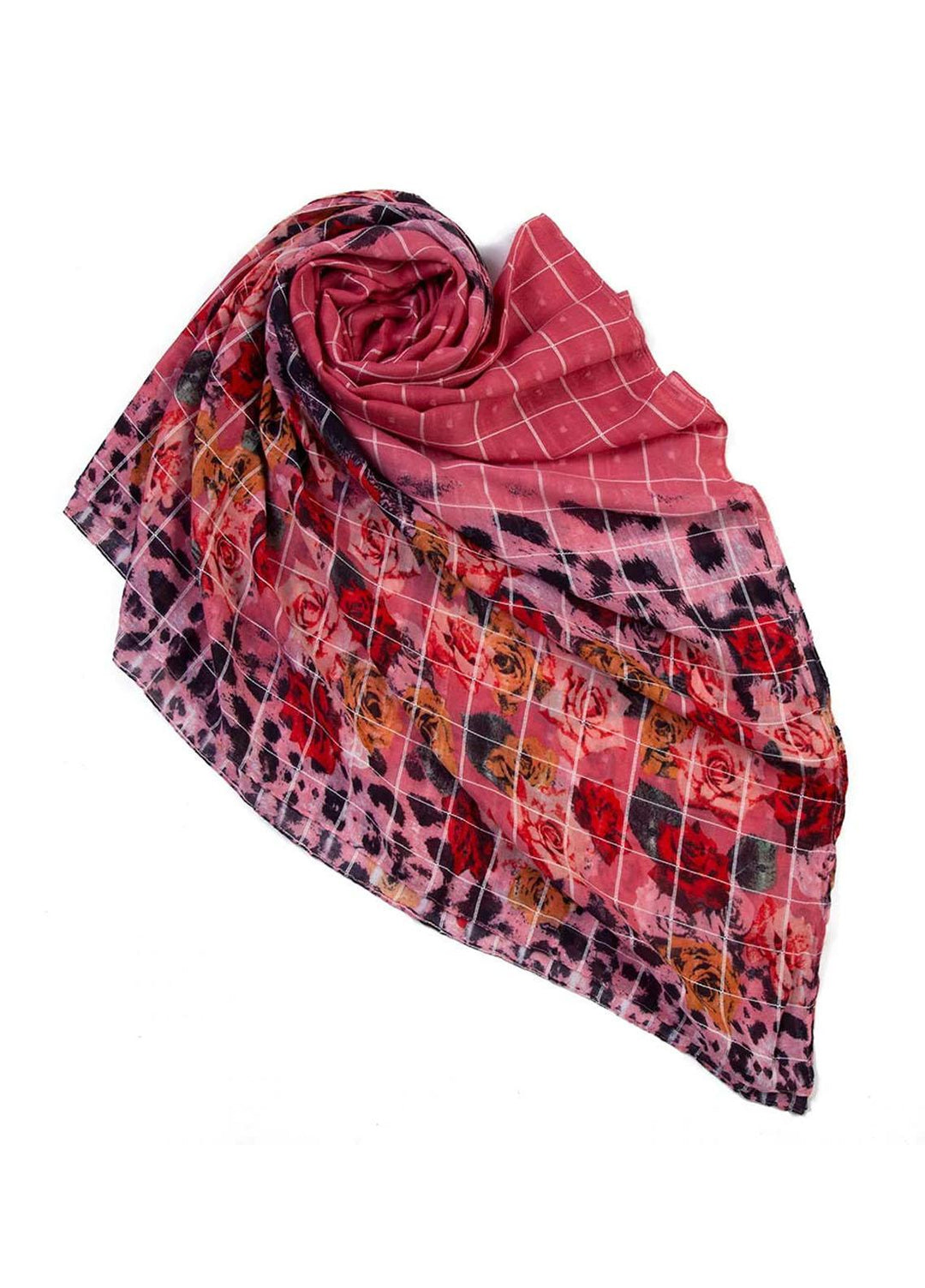 Abaya pk Printed Lawn  Hijab ABA22PH PINK ROSY - Printed Hijabs