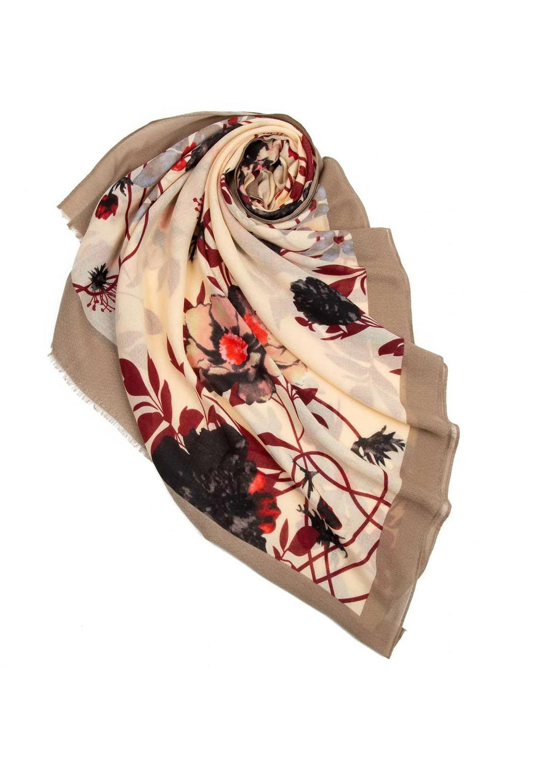 Abaya pk Printed Lawn  Hijab ABA22PH FAWN FLORAL - Printed Hijabs