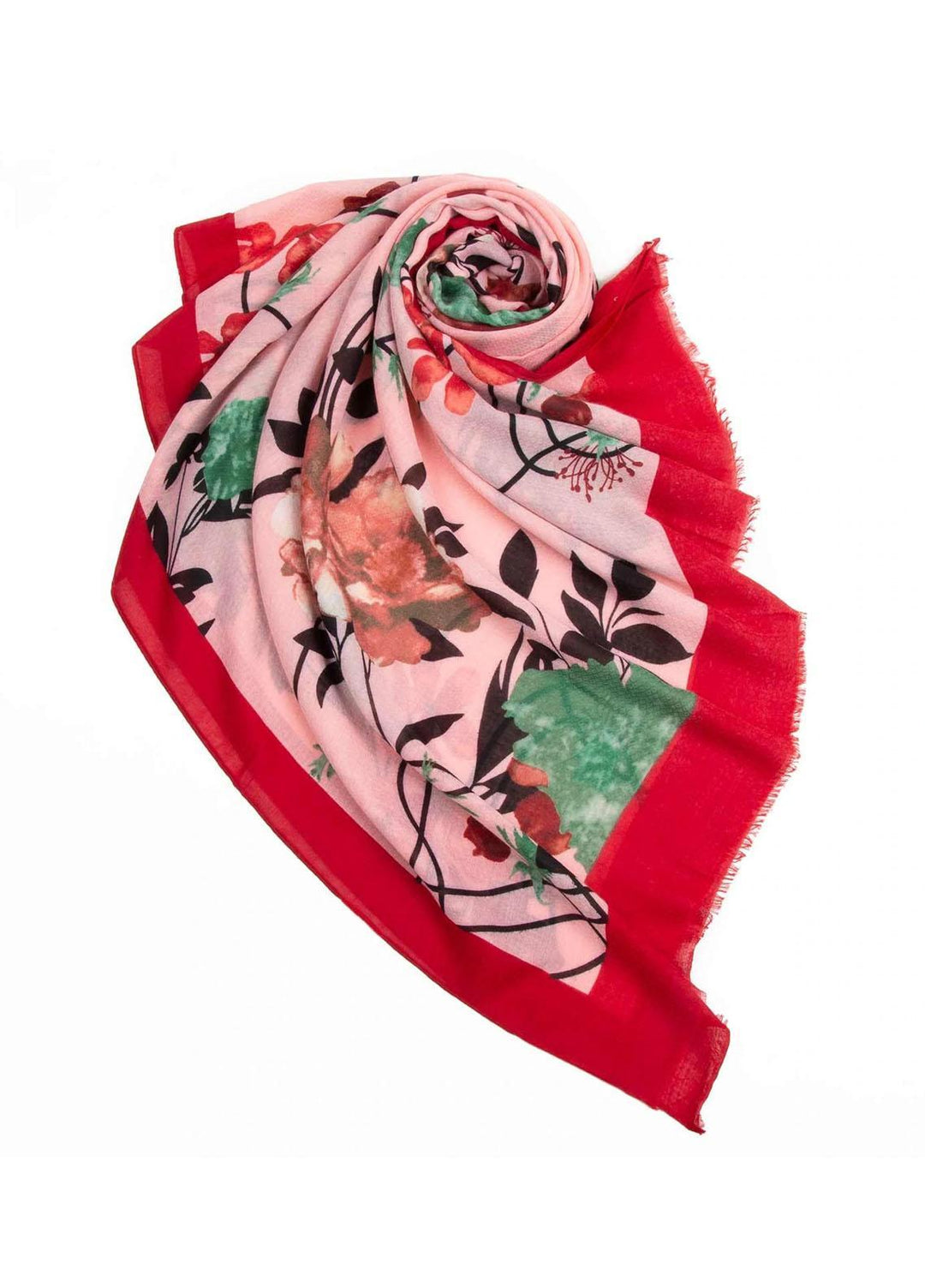 Abaya pk Printed Lawn  Hijab ABA22PH PINK FLORAL - Printed Hijabs