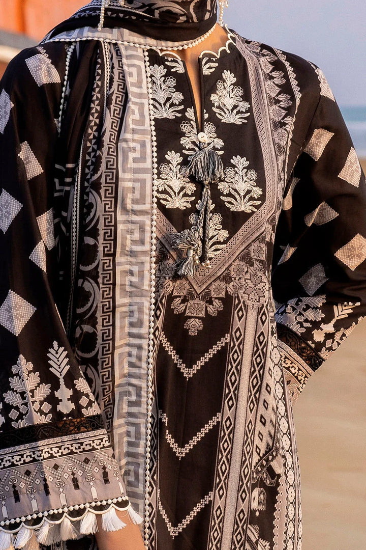 Gul Ahmed Embroidered Lawn Suits Unstitched 3 Piece GA25NB B-52016 - Summer Collection