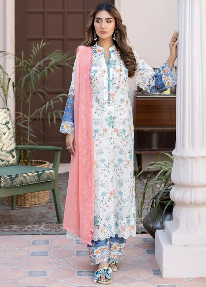 Printkari By Noorma Kaamal Embroidered Lawn Suit Unstitched 3 Piece NK24PK2 NK-PK-11 - Summer Collection
