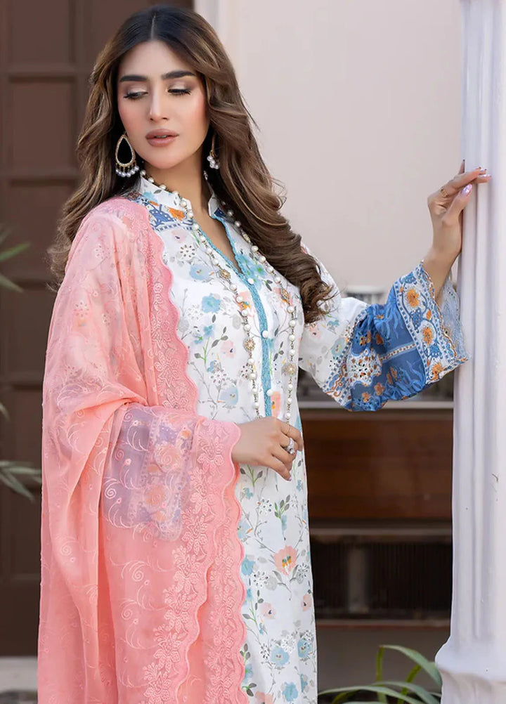 Printkari By Noorma Kaamal Embroidered Lawn Suit Unstitched 3 Piece NK24PK2 NK-PK-11 - Summer Collection